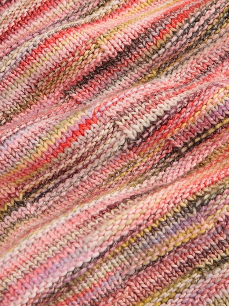 White Stuff Pink Rosie Space Dye Jumper - Image 6 of 6