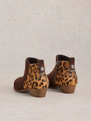 White Stuff Brown Willow Suede Pony Ankle Boots - Image 3 of 4