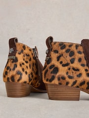 White Stuff Brown Willow Suede Pony Ankle Boots - Image 4 of 4