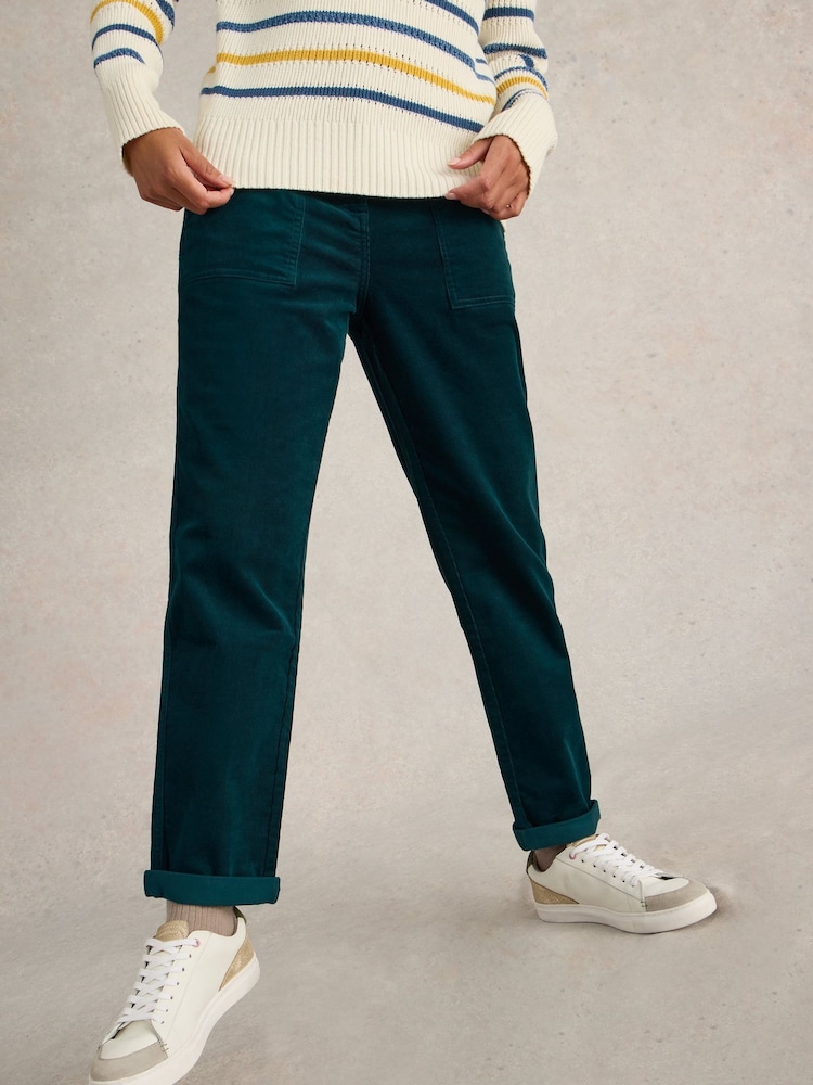 White Stuff Green Twister Cord Trousers - Image 1 of 6