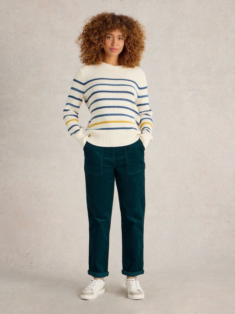 White Stuff Green Twister Cord Trousers - Image 2 of 6