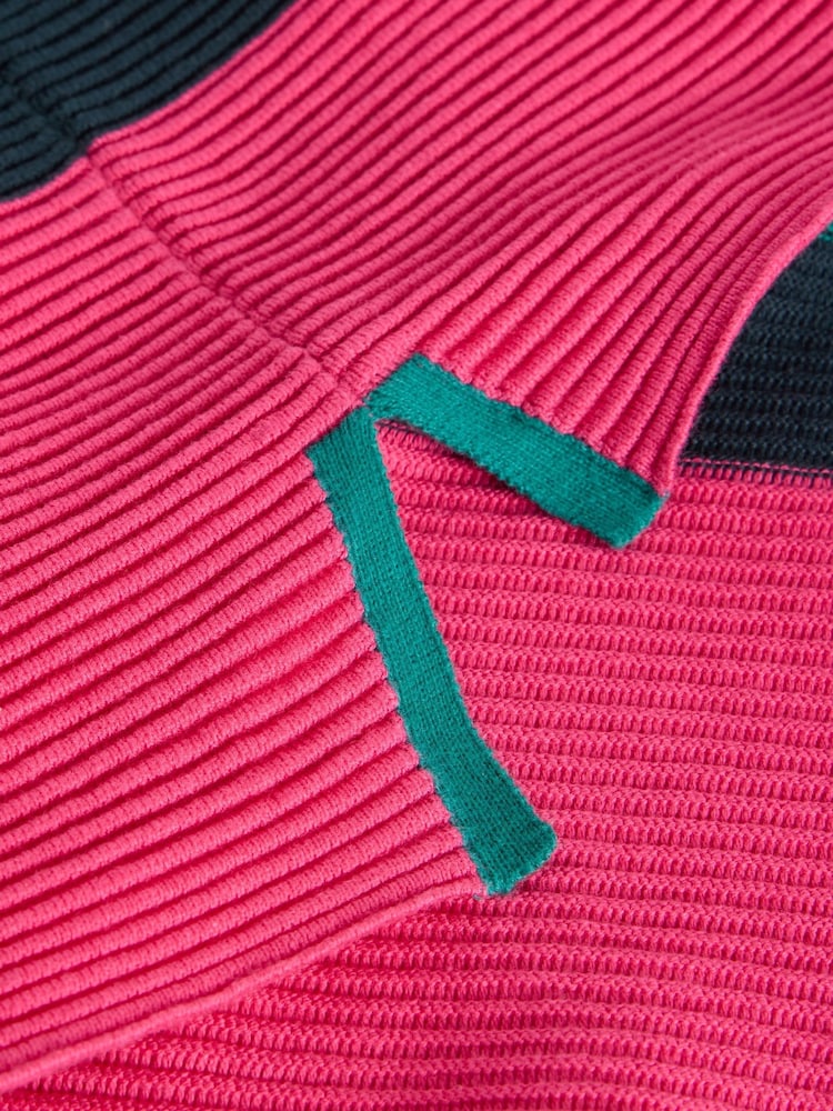 White Stuff Green Jana Stripe 100% Organic Cotton Jumper - Image 6 of 6