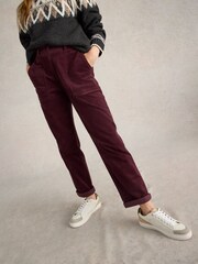 White Stuff Purple Twister Cord Trousers - Image 2 of 6