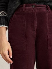 White Stuff Purple Twister Cord Trousers - Image 4 of 6