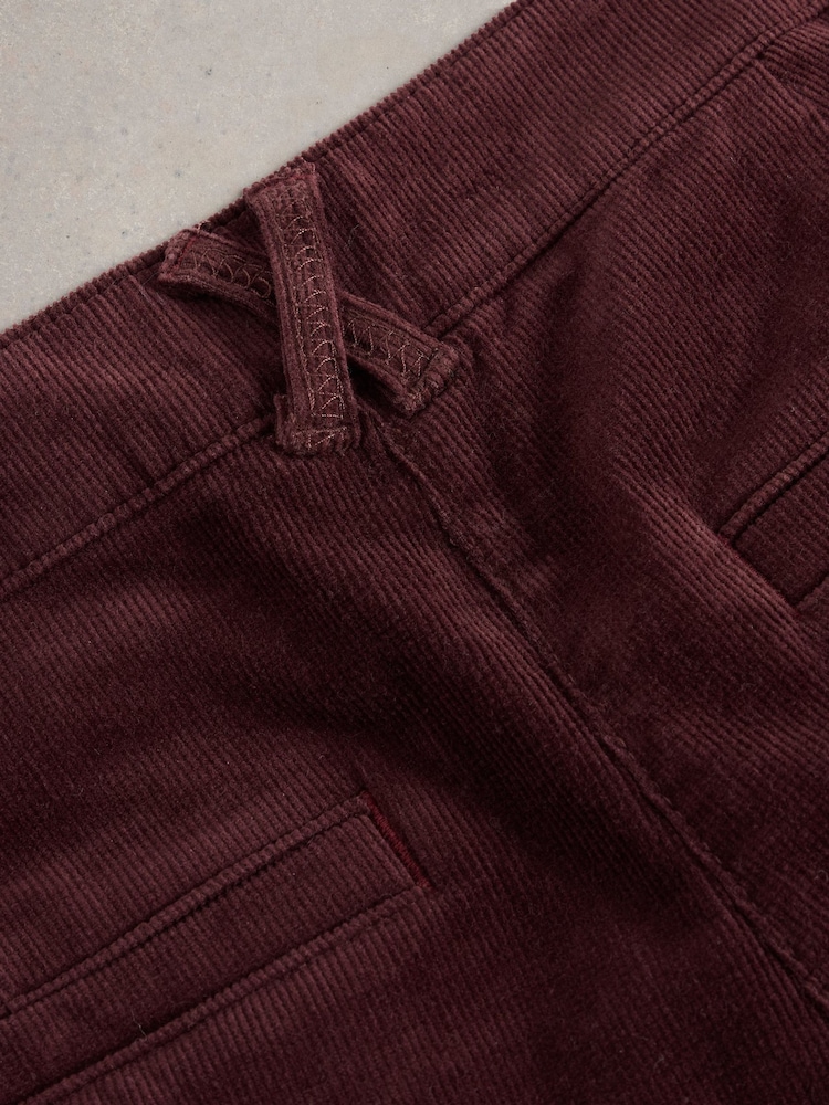 White Stuff Purple Twister Cord Trousers - Image 6 of 6