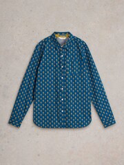 White Stuff Blue Floral Nonnie Printed Shirt - Image 5 of 6