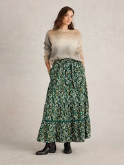 White Stuff Green Lotus Maxi Skirt - Image 4 of 6
