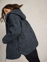 White Stuff Blue Mariella Reversible Coat - Image 2 of 7