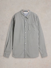 White Stuff Blue Fish Printed Shirt - Image 5 of 6