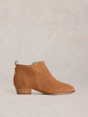 White Stuff Brown Wide Fit Suede Ankle Boots - Image 1 of 5