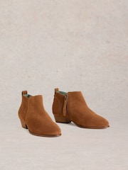 White Stuff Brown Wide Fit Suede Ankle Boots - Image 2 of 5