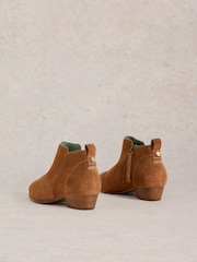 White Stuff Brown Wide Fit Suede Ankle Boots - Image 3 of 5