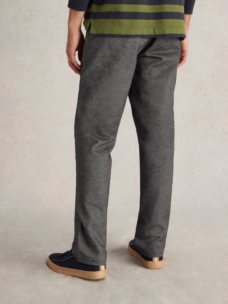 White Stuff Grey Sutton Textured Trousers - Image 2 of 6