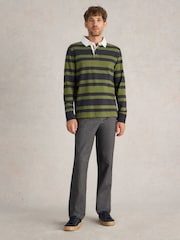 White Stuff Grey Sutton Textured Trousers - Image 3 of 6