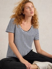 Camiseta de algodón 100 % Nadia de White Stuff - Imagen 1 de 6