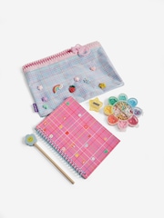 Blue/Pink Flower Power Braclet Making Stationery Set - Image 1 of 1