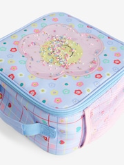 Blue/Pink Flower Power Smiley Face Lunch Bag - Image 2 of 2