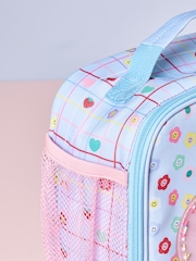 Blue/Pink Flower Power Smiley Face Lunch Bag - Image 3 of 5
