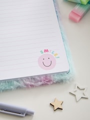 Smiley Faces A5 Lined Faux Fur Notebook - Image 3 of 6