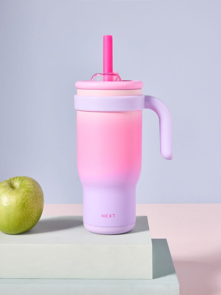 Pink/Purple Stainless Steel Water Bottle - Image 1 of 3