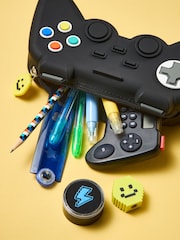 Black Pixel Gaming Pencil Case with Stationery - Image 2 of 5