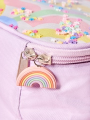 Lilac Purple Rainbow Lunch Bag and Water Bottle - Image 4 of 6