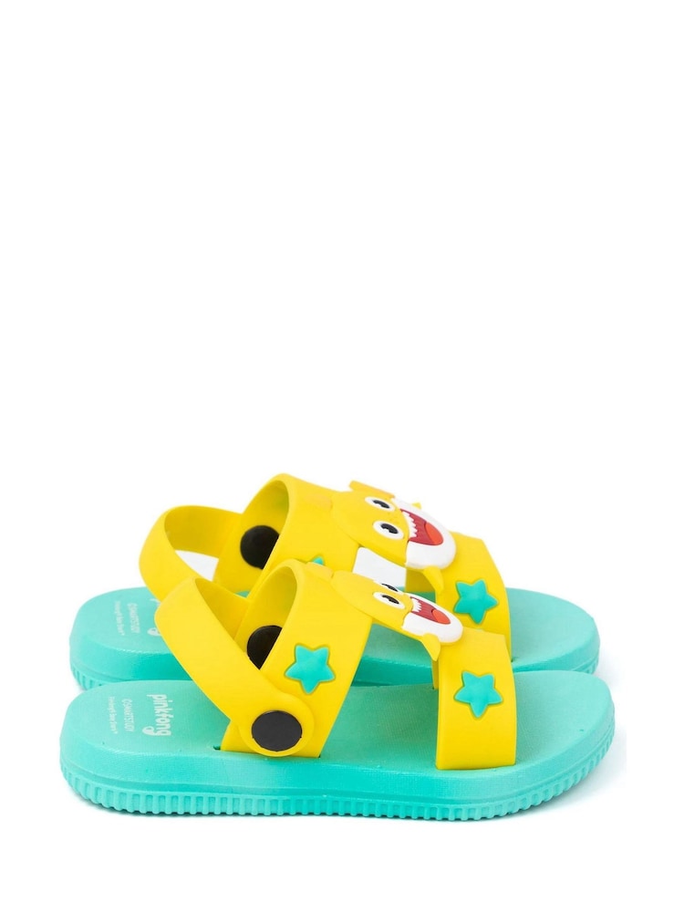 Vanilla Underground Yellow Baby Shark Character Sandals - Image 1 of 6