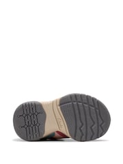 Clarks Pink Standard Fit (F) Combi Feather Pace T Trainers - Image 7 of 7