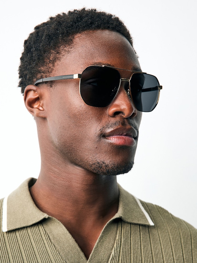 Gold Sunglasses - Image 1 of 5 Gold Sunglasses - Image 1 of 5