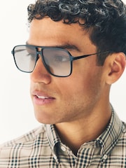 Black Aviator Sunglasses - Image 2 of 5