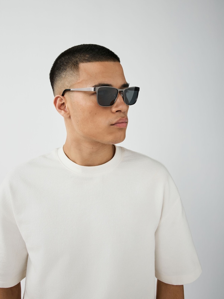 Gun Metal Rim Sunglasses - Image 1 of 4