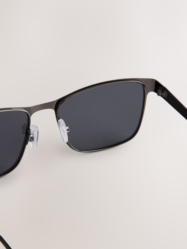 Gun Metal Rim Sunglasses - Image 4 of 4