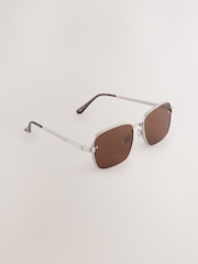 Brown Square Sunglasses - Image 1 of 5