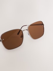 Brown Square Sunglasses - Image 3 of 5