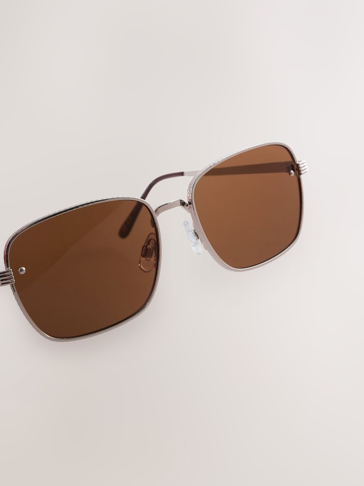 Brown Square Sunglasses - Image 3 of 5