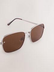 Brown Square Sunglasses - Image 4 of 5