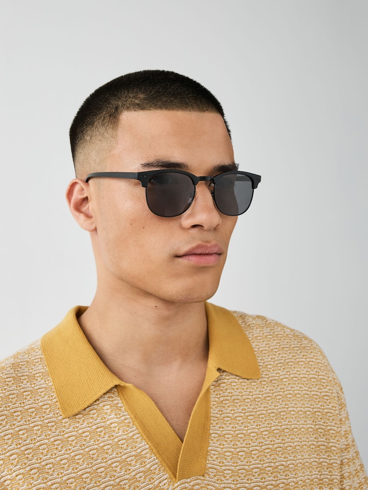 Black Clubmaster Sunglasses - Image 1 of 4
