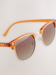 Brown Clubmaster Sunglasses - Image 4 of 4