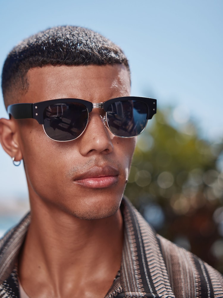 Black Clubmaster Sunglasses - Image 1 of 6