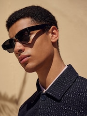 Black Clubmaster Sunglasses - Image 2 of 6