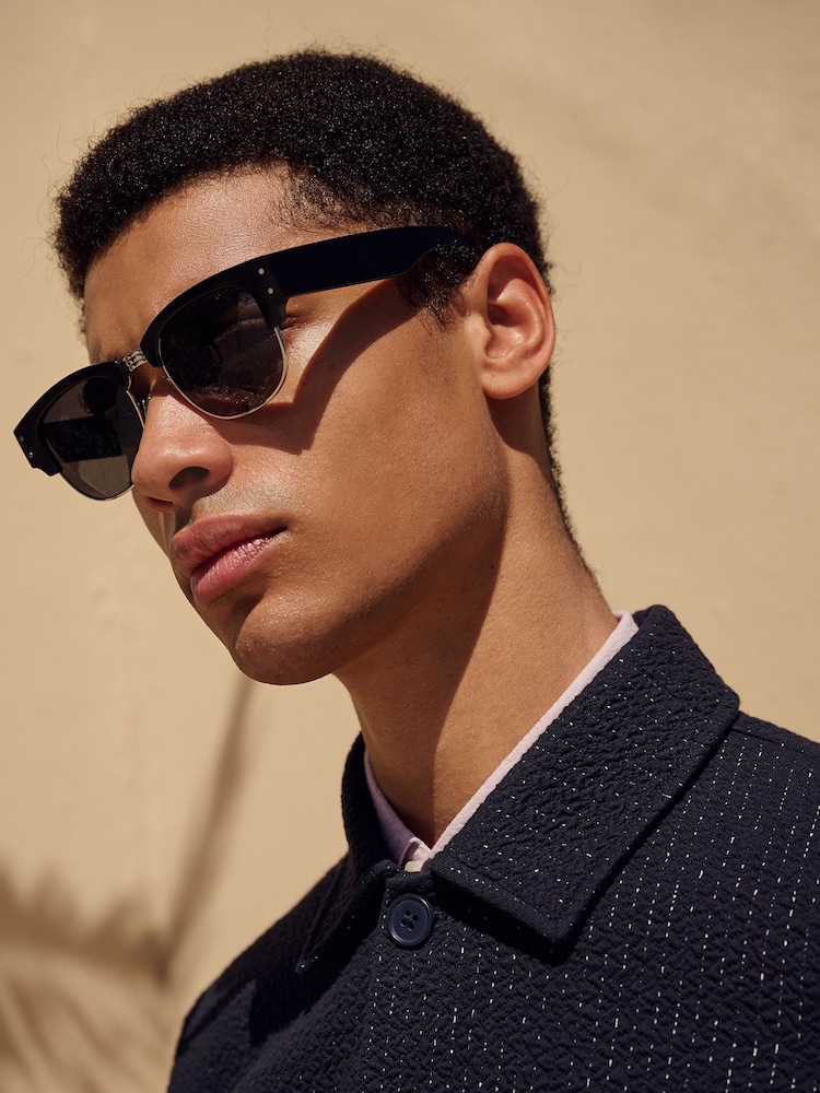 Black Clubmaster Sunglasses - Image 2 of 6