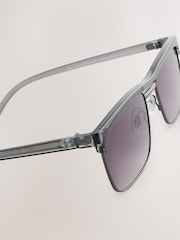 Gun Metal Clubmaster Sunglasses - Image 3 of 3