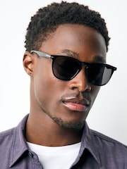 Black Round Sunglasses - Image 1 of 1