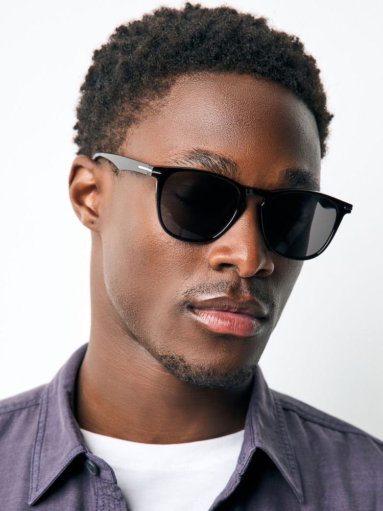 Black Round Sunglasses - Image 1 of 1