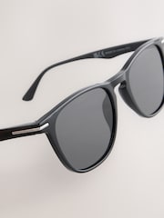Black Round Sunglasses - Image 4 of 4