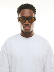 Amber Orange EDIT Square Sunglasses - Image 1 of 4