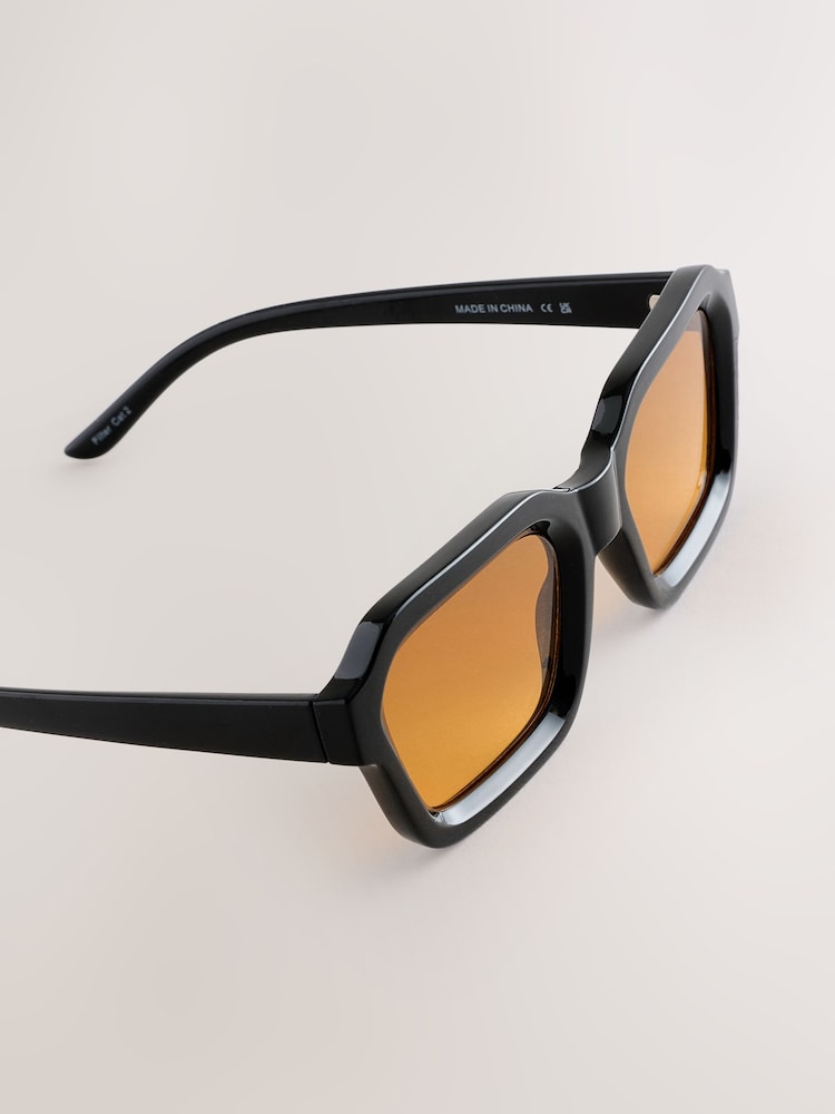Amber Orange EDIT Square Sunglasses - Image 4 of 4