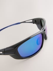 Blue Sports Style Sunglasses - Image 3 of 4
