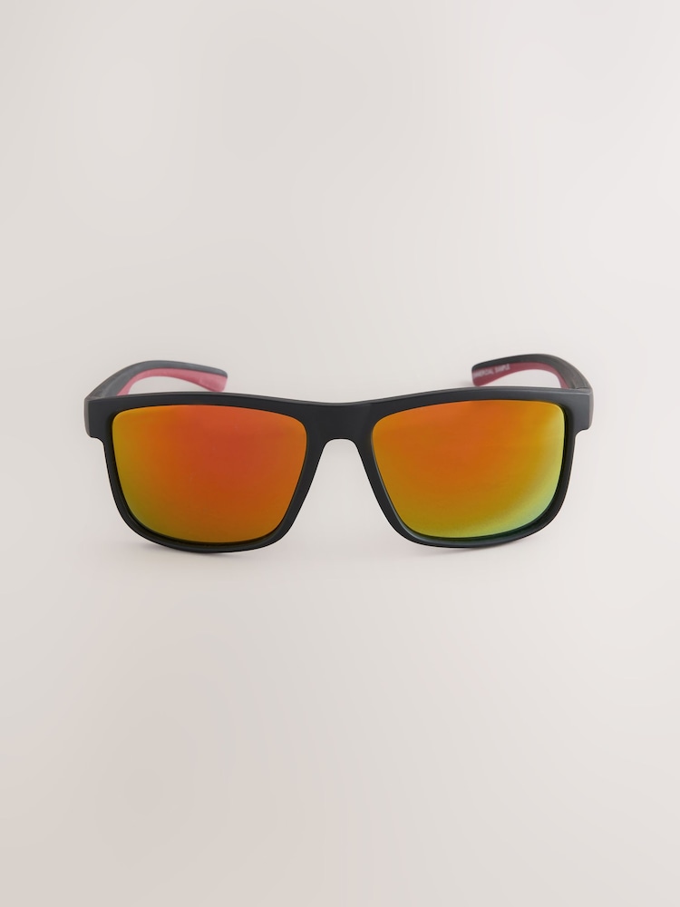 Black Sports Style Sunglasses - Image 3 of 4