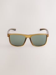 Green Yellow Sports Style Sunglasses - Image 4 of 4